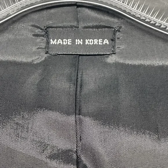 Mens 46R Black Pinstripe Formal Vest Classic 5-Button Dress Waistcoat Wedding - Picture 4 of 7